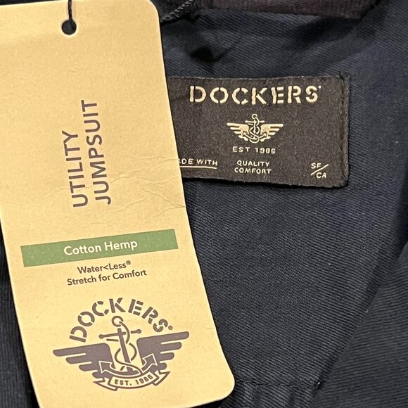 Dockers Women's Utility Jumpsuit, NWT, Navy M - Picture 4 of 10